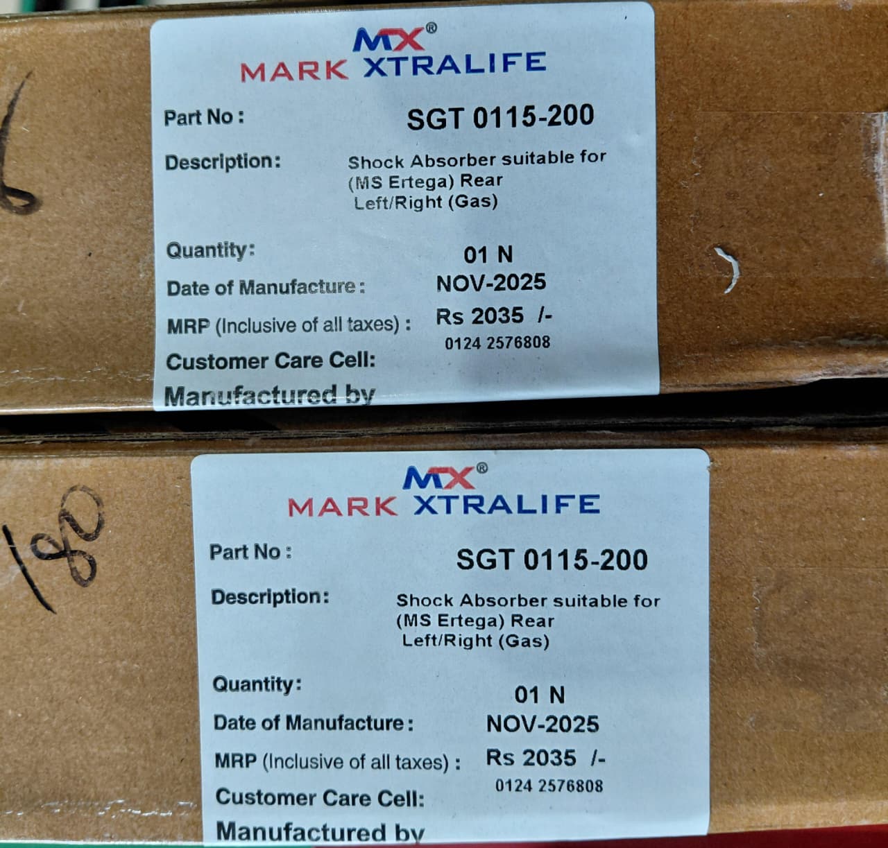 Maruti Suzuki Ertiga Rear Shocker Set (2012-18) - SGT0115-200 Mark Xtralife