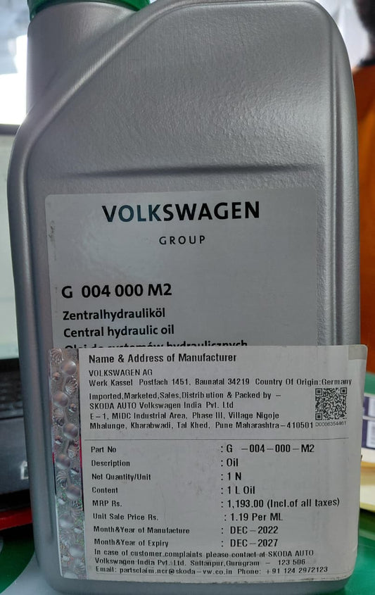 Audi, Skoda, VW Hydraulic Oil (Mechatronic oil) - G004000M2 VW