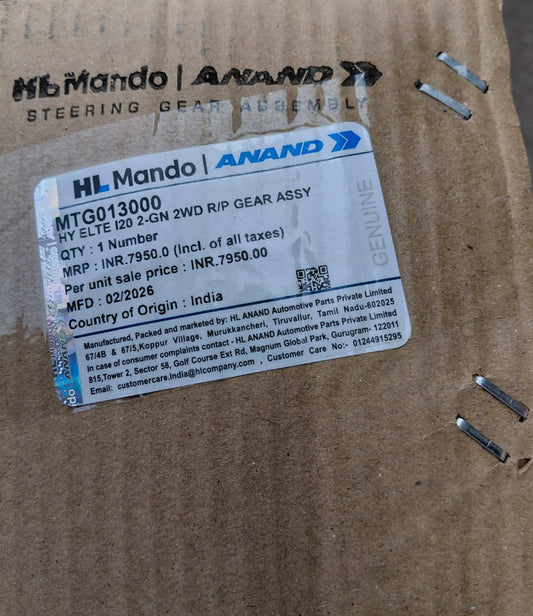 Hyundai i20 Elite Steering Assembly - MTG013000 Mando