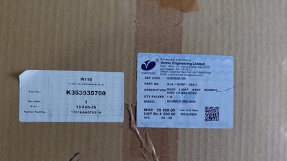 Mahindra Scorpio S11 Head Light Left - HLA-SCRP-7631L Varroc