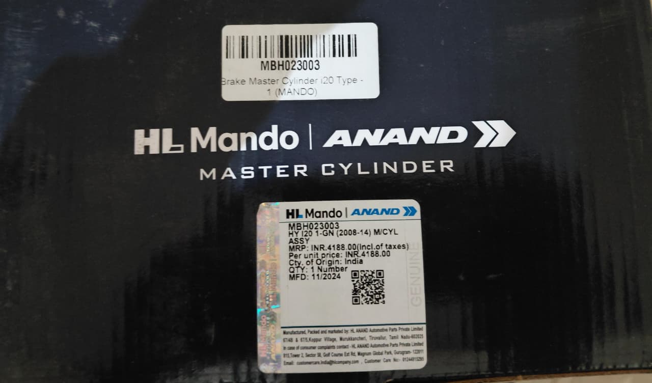 Hyundai I20 1-GN (2008-14) M/CYL ASSY - MBH023003 Mando
