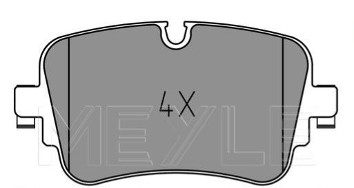 Audi A6 4A2, A8 4N2, Q7 4MB  - Rear Brake Pad Set - 0252230717 - Meyle