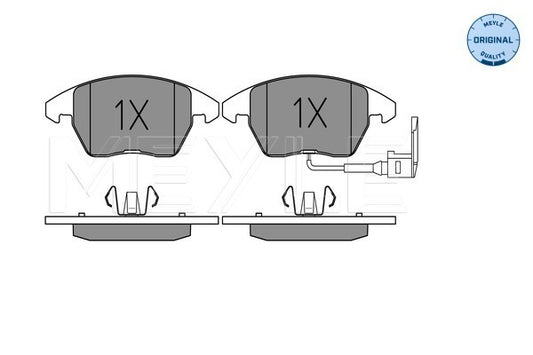 Skoda Laura, VW Jetta - Front Brake Pad Set with sensor - 0252358720/W - Meyle