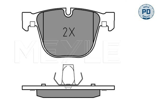 BMW 5 Series GT F07, 7 Series F01, F02, F03, F04 - Rear Brake Pad Set - 0252373116/PD - Meyle