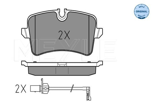 Audi A6 4G - Rear Brake Pad Set - 0252460617/K2 - Meyle