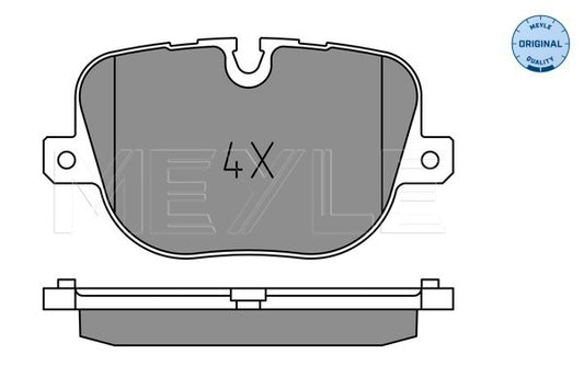 Lans Rover Range Rover L320, L322 Rear Brake Pad Set - 0252508517 Meyle Germany