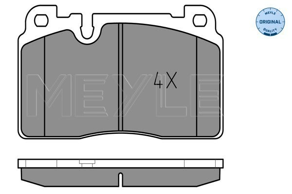 Audi A6 4G2, Q5 8RB, Porsche Macan 95B Front Brake Pads - 0252564316 Meyle Germany