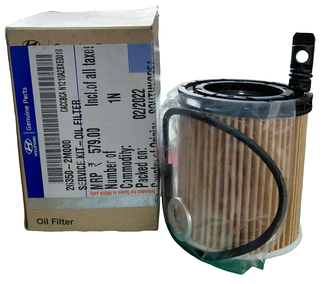 Hyundai Creta, Kia Seltos BS VI Petrol Service Combo - Shell 0W-20 3.5L + Hyundai Oil Filter + Air Filter