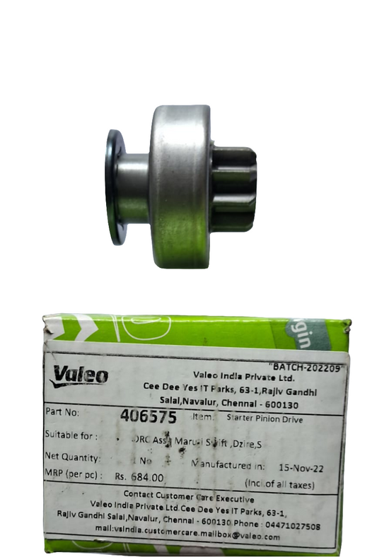 Maruti Suzuki Swift Dzire Petrol, Tata Zest, Bolt, Indica Vista, Manza - Garari - ORC Assy (Pinion, Gear) - 406575 - Valeo