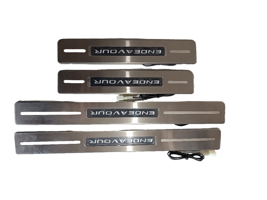 Ford Endeavour Illuminated Scuff Plates (Door Steel Plates) with LED Light Set of 4 - SBA0180 Ford