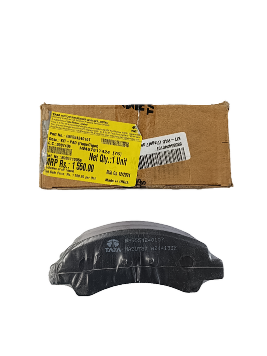 Tata Tiago Old Petrol (till 2019), Tigor Front Brake Pad Set - 885554240107 Tata