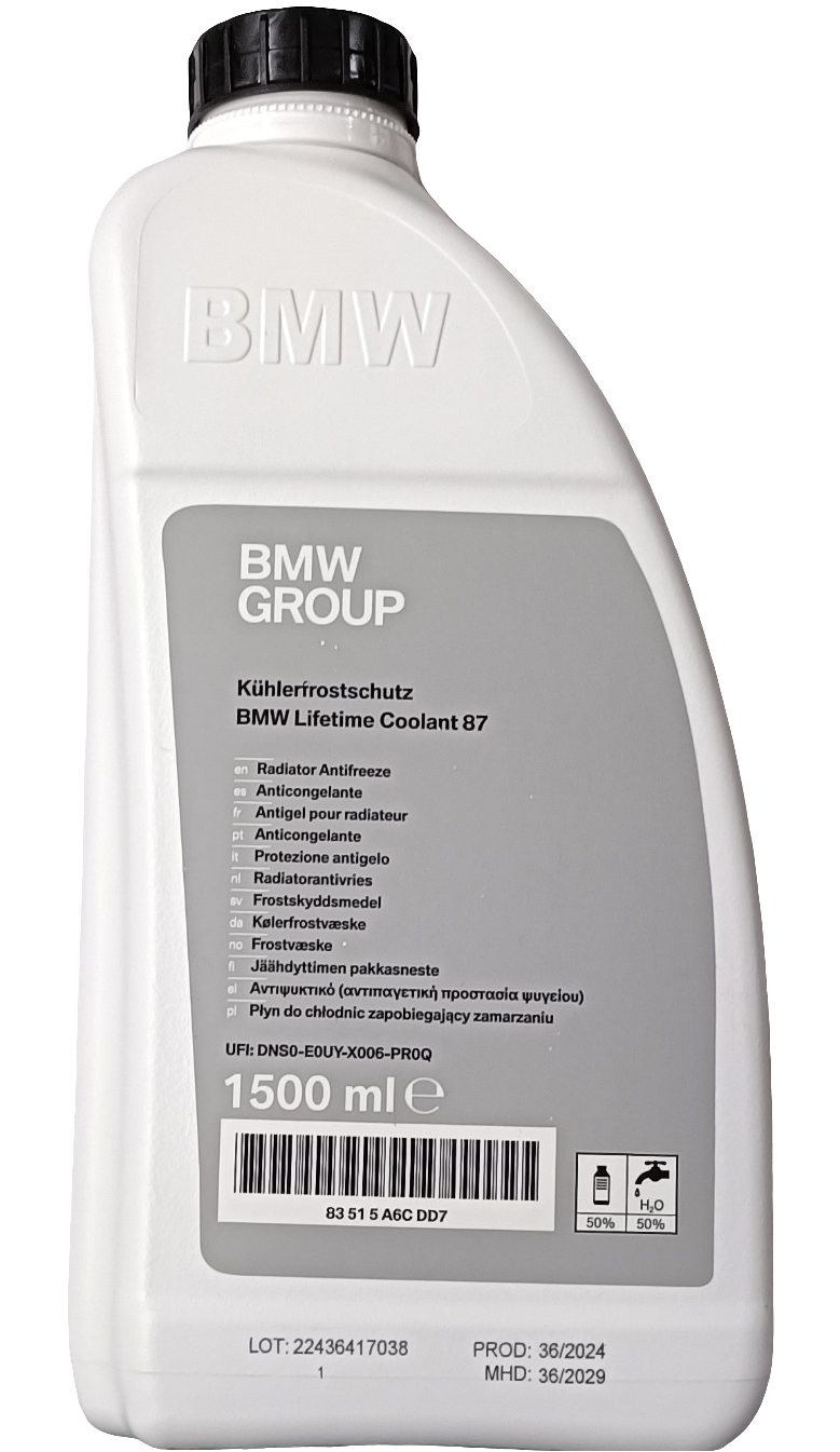 BMW Lifetime Coolant 87 1.5L - 83515A6C DD7 BMW – Motorparts Junction