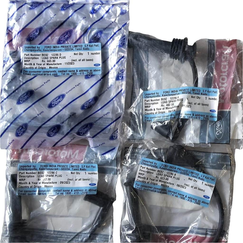 Ford Figo, Figo Aspire, Ecosport - Plug Wire Set of 4 - Ford Genuine
