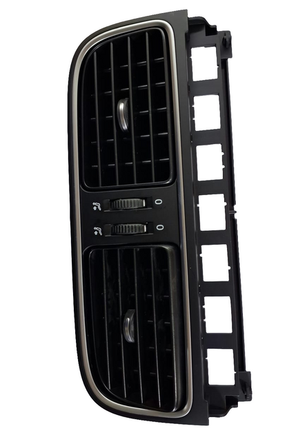 VW Ameo (2016-20), Polo (2009-19), Vento (2014-19), Skoda Rapid - Air Vent Center Chrome 6R0819728BCVAL - Volkswagen Genuine