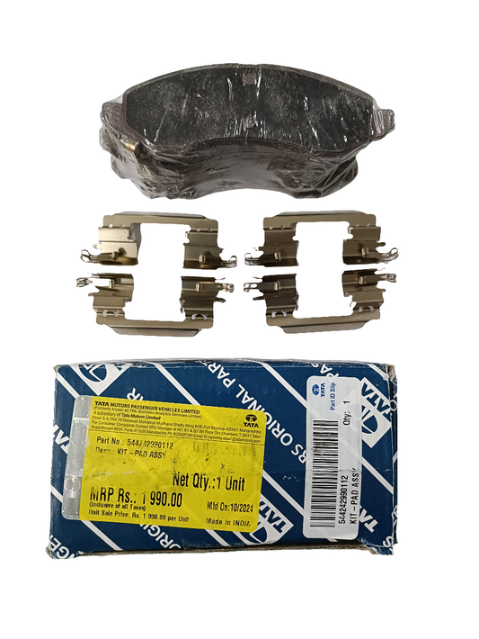 Tata Altroz, Punch, Tiago New EV Front Brake Pad Set - 544242990112 Tata