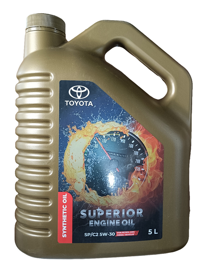 Toyota 5W-30 SP/C2 Synthetic Engine Oil 7 Litres (5+1+1) - Toyota