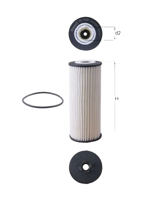 Mercedes A W177, B W247, CLA W118, X167, W222, W223 Oil Filter - OX 1236D Mahle