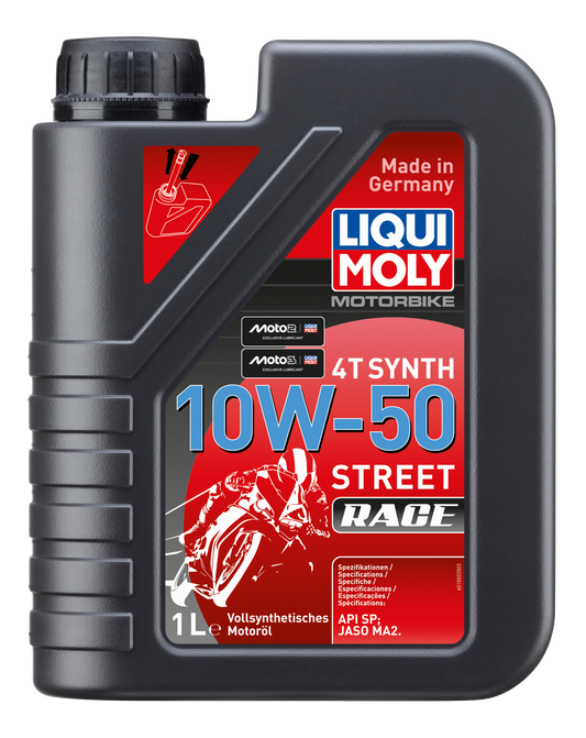 Liqui Moly 10W-50 Street Race 4T Synth Motorcycle Oil 1L - 1502 Liqui Moly