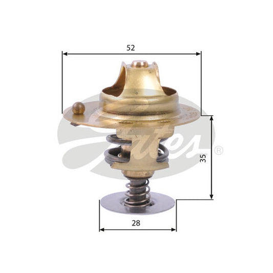 Honda Coolant Thermostat - TH14178G1 Gates