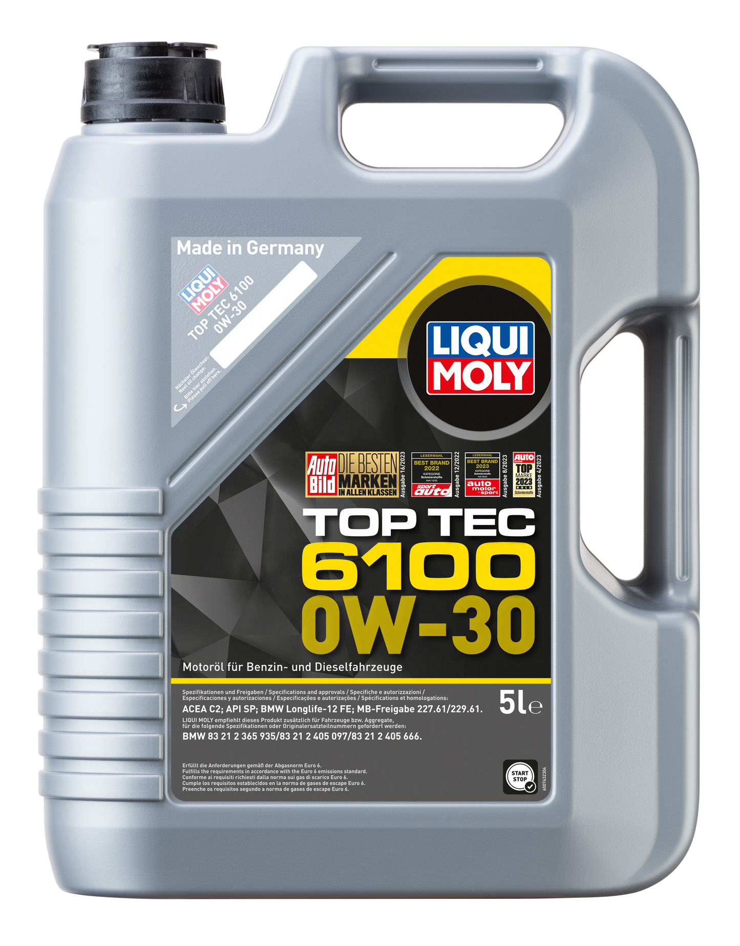 Liqui Moly Top Tec 6100 0W-30 5L German Pack - 20779 Liqui Moly