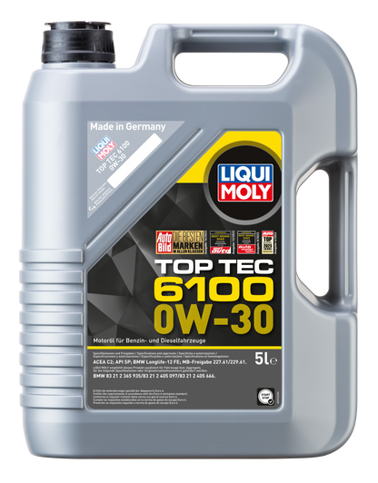 Liqui Moly Top Tec 6100 0W-30 5L German Pack - 20779 Liqui Moly