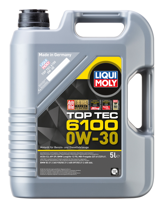 Liqui Moly Top Tec 6100 0W-30 5L German Pack - 20779 Liqui Moly