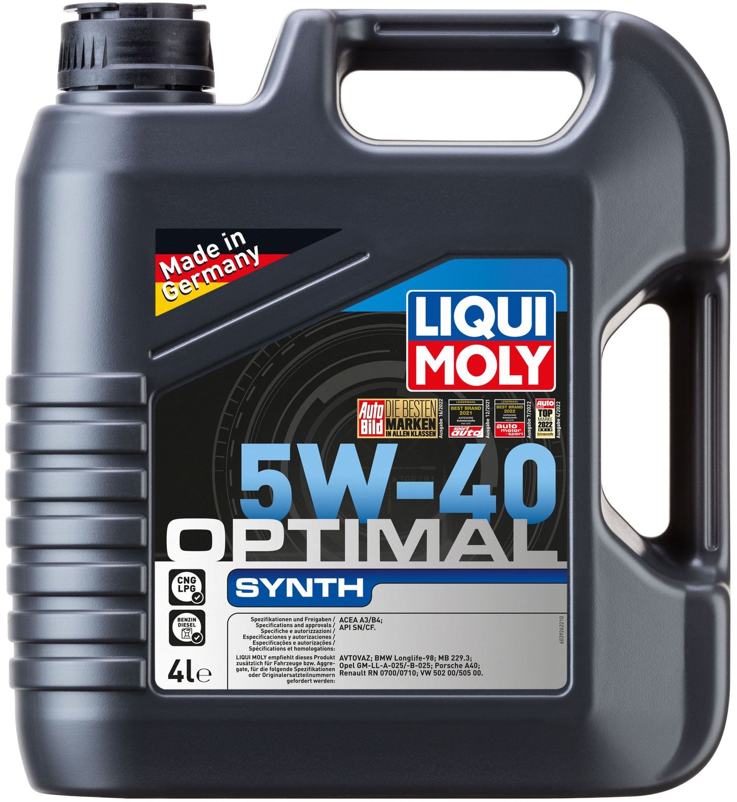 Liqui Moly Optimal Synth 5W-40 4L - 3926 Liqui Moly