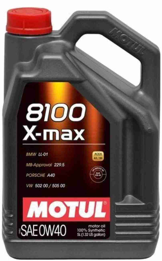 Motul 8100 X-max SAE 0W40 4L Synthetic Engine Oil - Motul