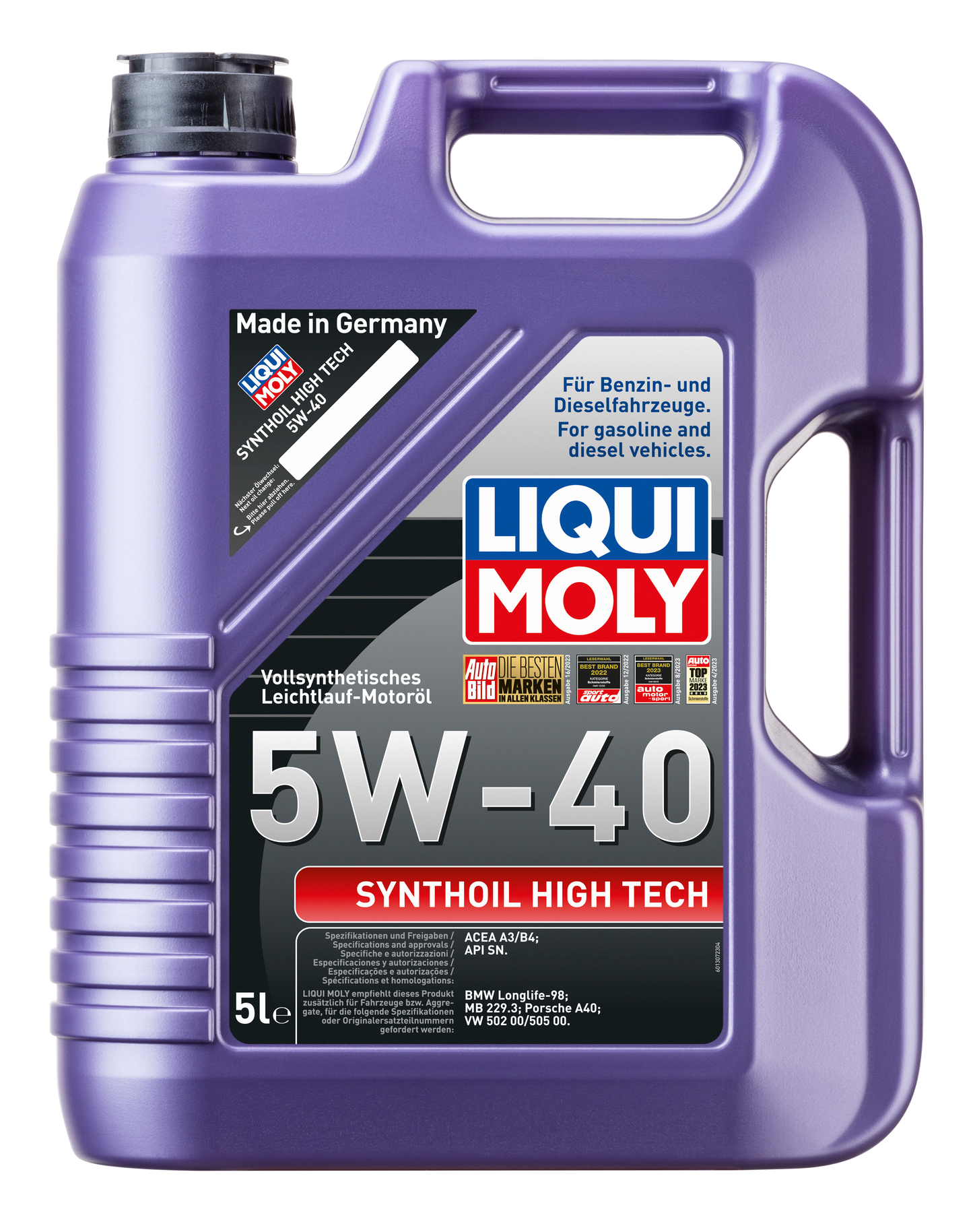 Liqui Moly Synthoil High Tech 5W-40 5L - 1856 Liqui Moly