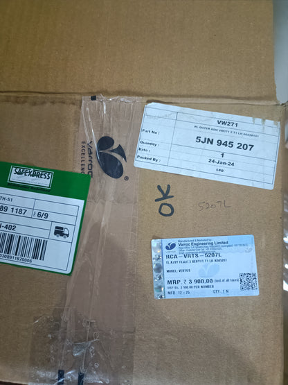 VW Virtus Left Tail Light - RCA-VRTS-5207L Varroc