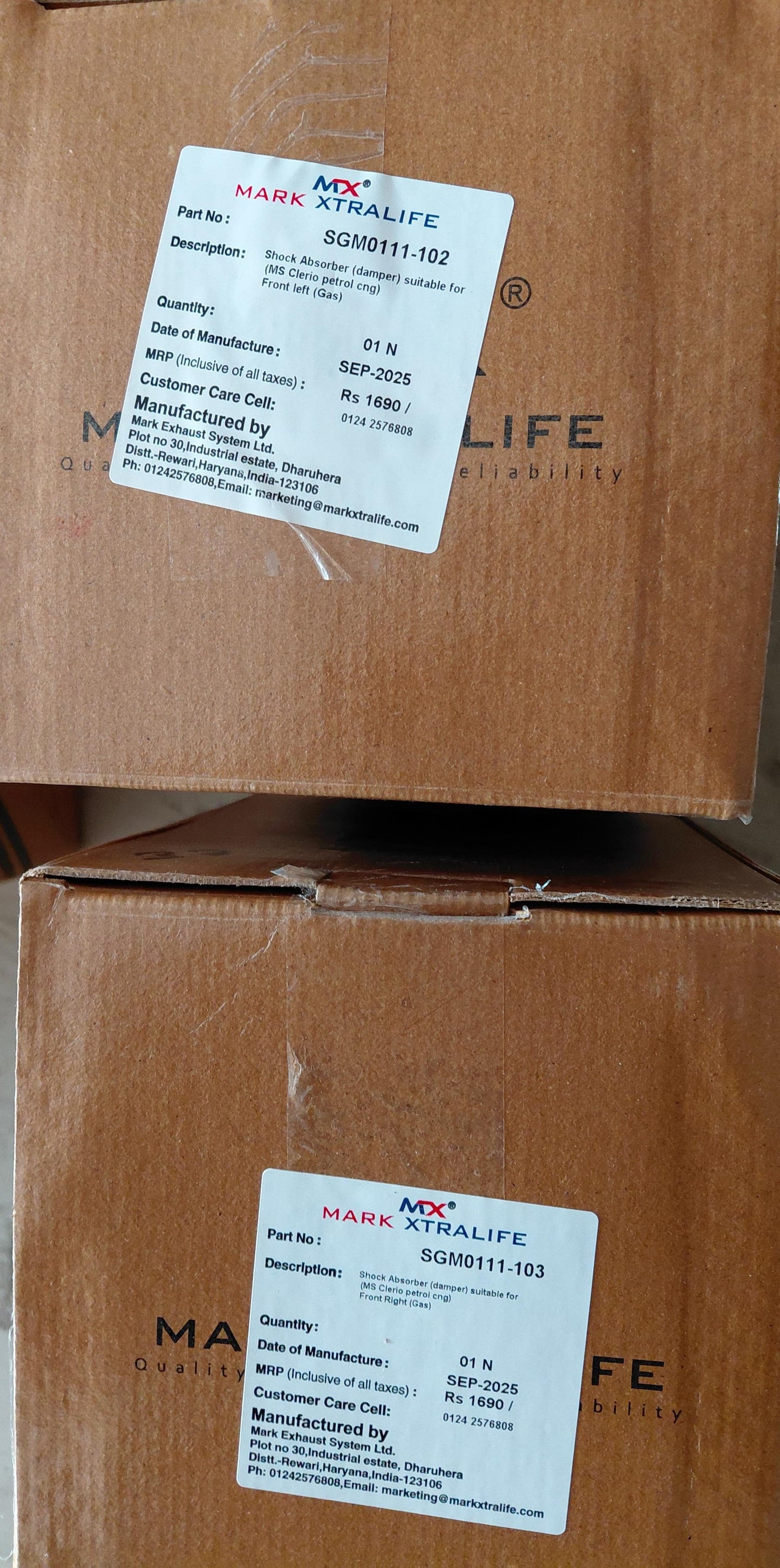 Maruti Suzuki Celerio Petrol, CNG Front Shocker Set - SGM0111-102 & SGM0111-103 Mark Xtralife