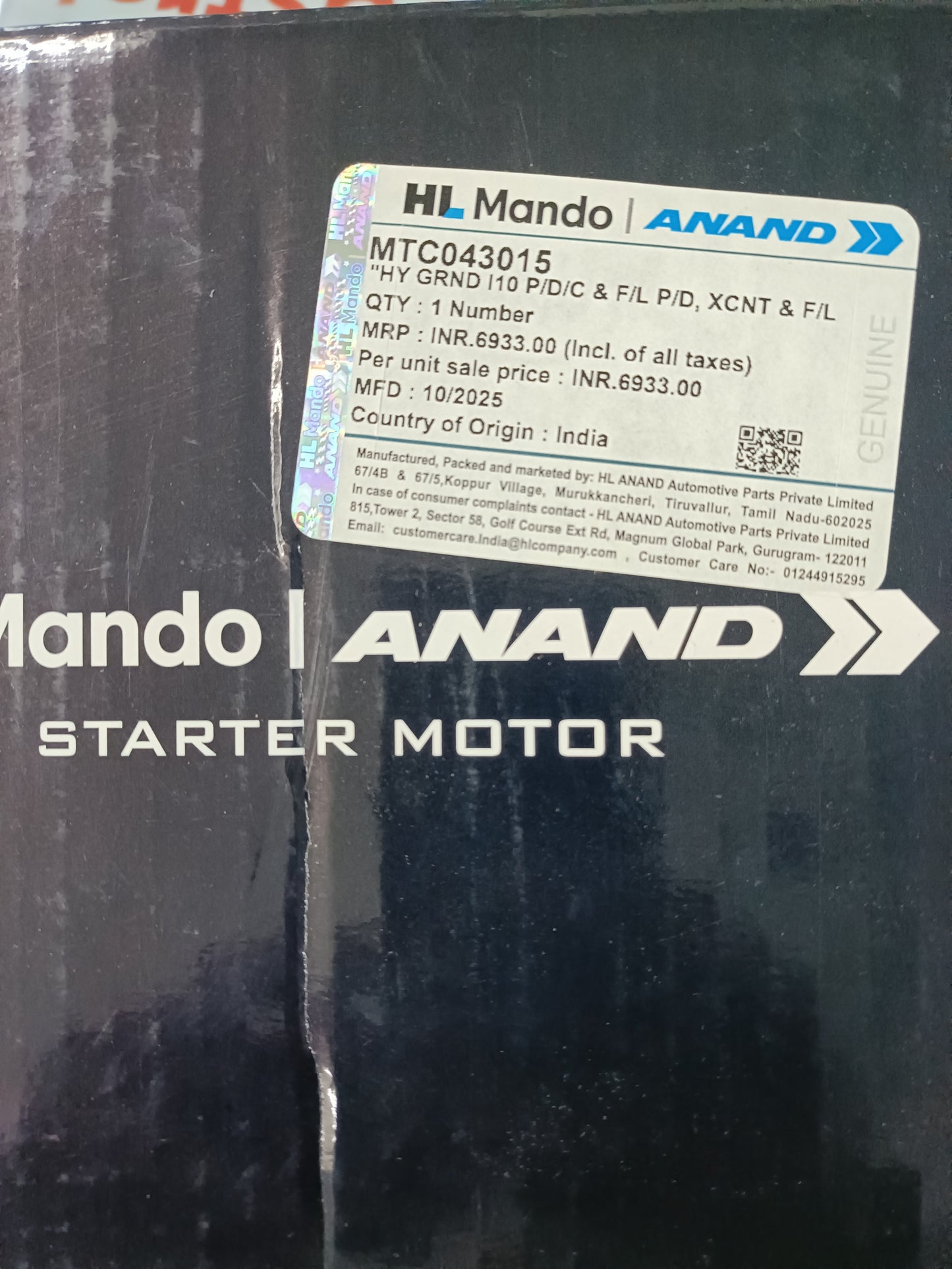 Hyundai i10 Grand, Xcent Steering Motor - MTC043015 Mando