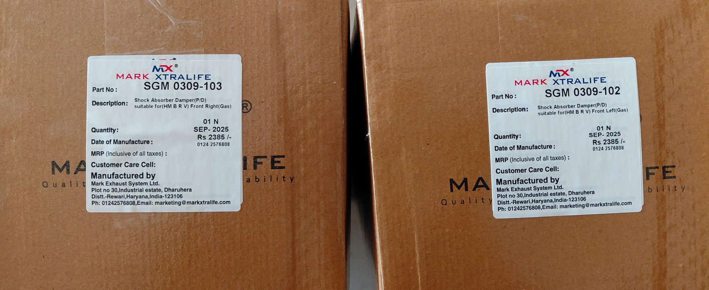 Honda BRV Front Shocker Set - SGM0309-102 & SGM0309-103 Mark Xtralife