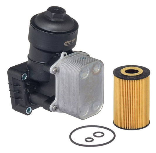 Audi A1 8X1, A4 8K2, A6 4G2, Q3 8UB Skoda Rapid, VW Beetle, Passat, Vento, Skoda Laura, Superb, Yeti Diesel Oil Cooler Body Complete - H805H Hengst