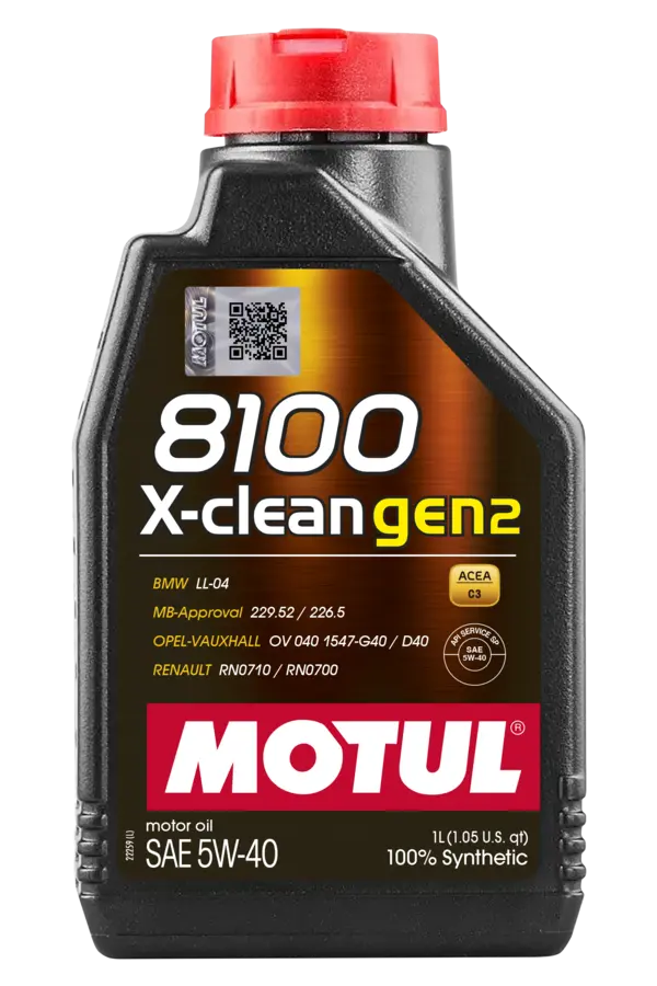 Motul 8100 X-cleangen2 C3 100% Synthetic Engine Oil 1L - Motul