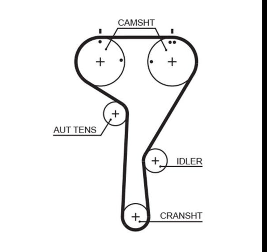Audi, Skoda, VW 1.0L, 1.2L, 1.4L. 1.5L Petrol Timing Belt 163T - 5680XS Gates
