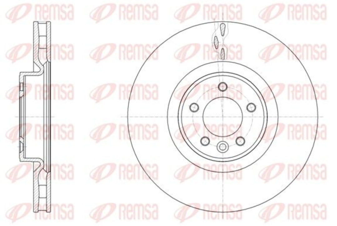 Land Rover Range Rover Sport I L320 Front Disc Rotor Set Dia 380 mm - 61611.10 Remsa