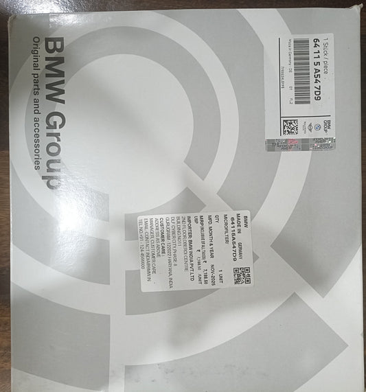 BMW Genuine AC Filter - 64115A547D9 BMW