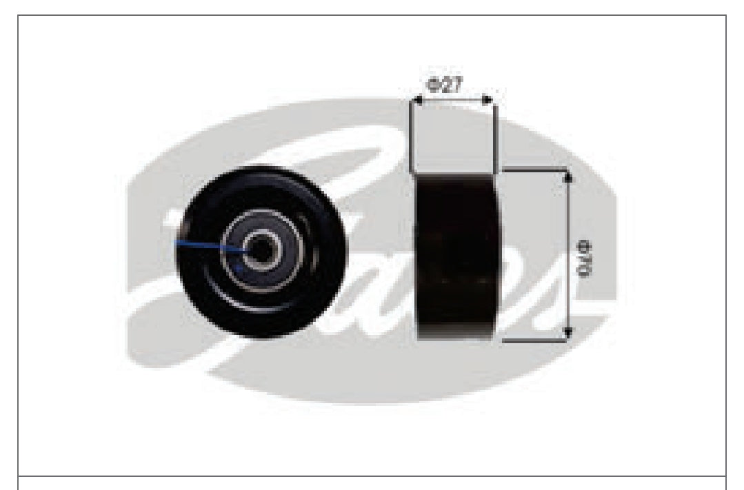 Nissan Sunny, Micra, Terrano, Scala, Evalia, Renault Duster, Pulse 1,2L 1.5L Fan Belt Adjuster Pulley - 7803-9636608A Gates