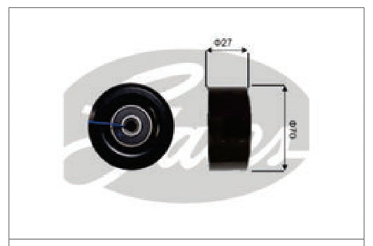 Nissan Sunny, Micra, Terrano, Scala, Evalia, Renault Duster, Pulse 1,2L 1.5L Fan Belt Adjuster Pulley - 7803-9636608A Gates