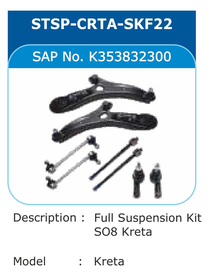 Hyundai Creta Full Suspension Kit - STSP-CRTA-SKF22 Varroc