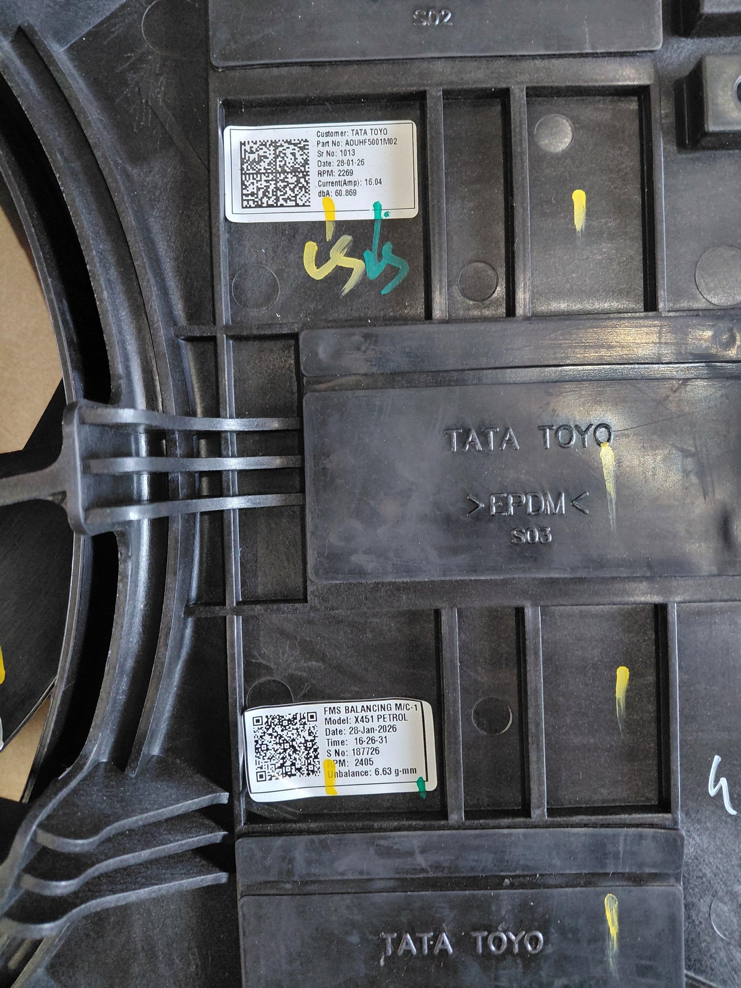 Tata Radiator Fan Assembly - AOUHF5001M02 Tata