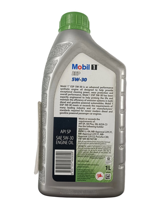 Mobil 1 Advanced Full Synthetic Engine Oil 5W-30 ESP 1L - Mobil