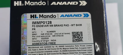 Ford Endeavour New Front Brake Pads - IMMP0128 Mando