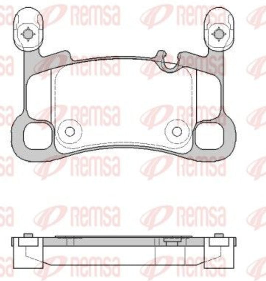 Porsche Cayenne 9YA, 9YB Rear Brake Pads 2017 Onwards - 1864.00 Remsa