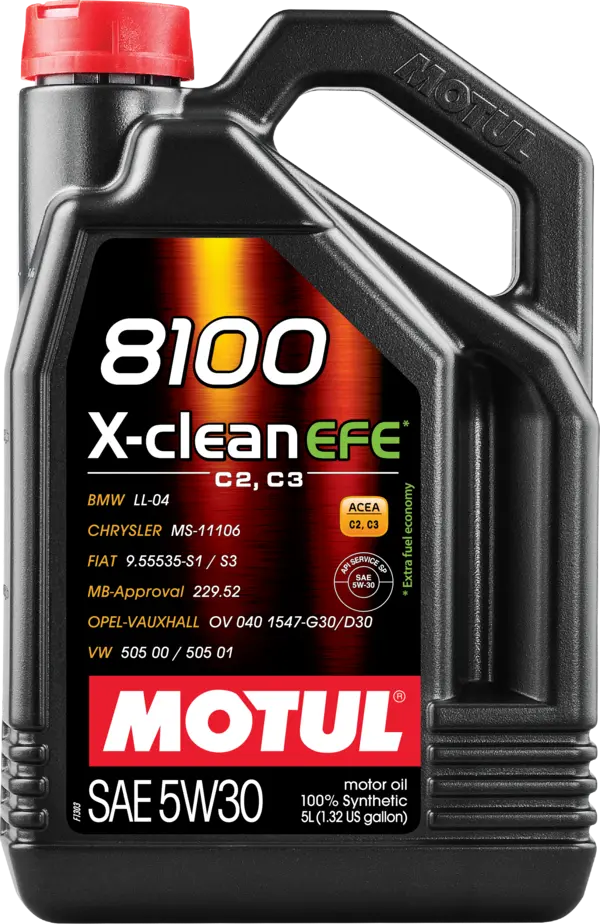 Motul 8100 X-Clean EFE C2, C3 100% Synthetic Engine Oil 4L - Motul
