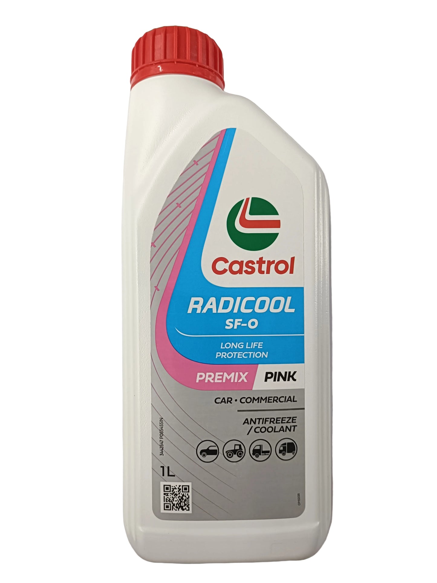 Castrol Radicool SF-O Long Life Protection Premix Pink Coolant 1L - Castrol