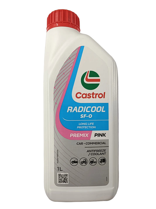 Castrol Radicool SF-O Long Life Protection Premix Pink Coolant 1L - Castrol