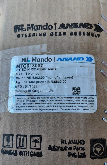 Hyundai Eon Steering Assembly - MTG013007 Mando
