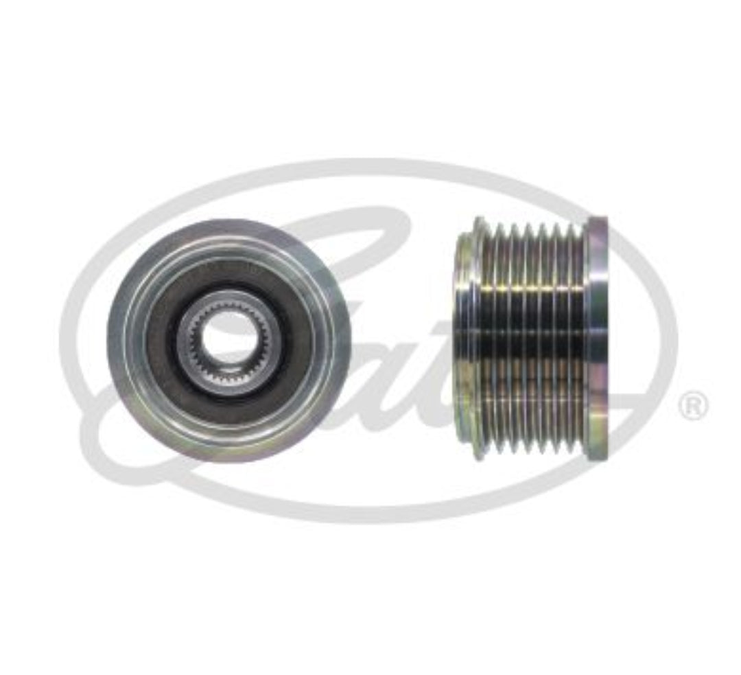 Toyota Hilux VII 2.5D, VIII, Ford Endeavour 2.2D, Land Rover Defender L316 Alternator Pulley - 7789-9607247A Gates